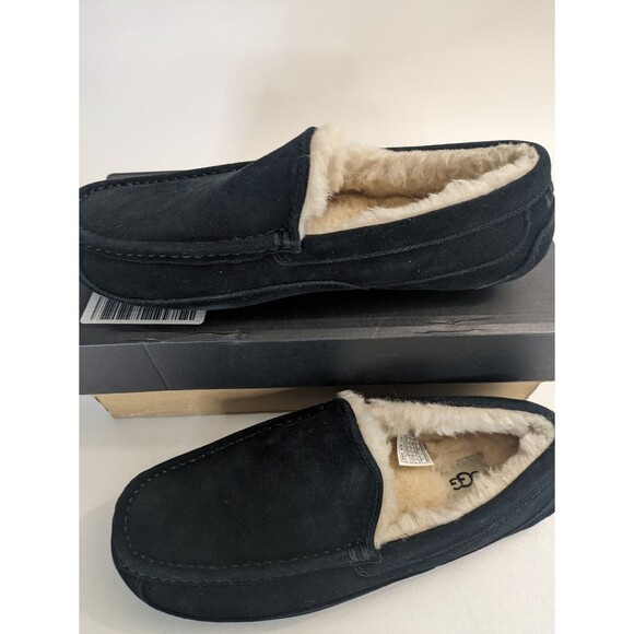 UGG Men\'s Ascot Slipper, Black, 9 US main image 12